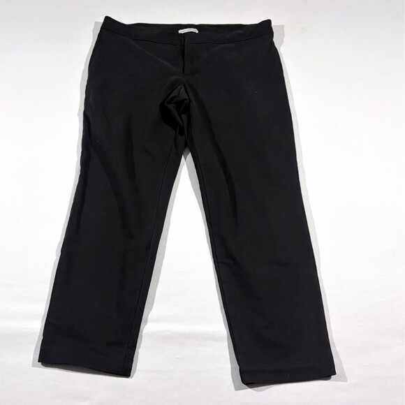 JAMES PERSE Womens Black Slim Leg Cotton Blend Pants WAK1346 Stretch Sz 3 L - Picture 1 of 12